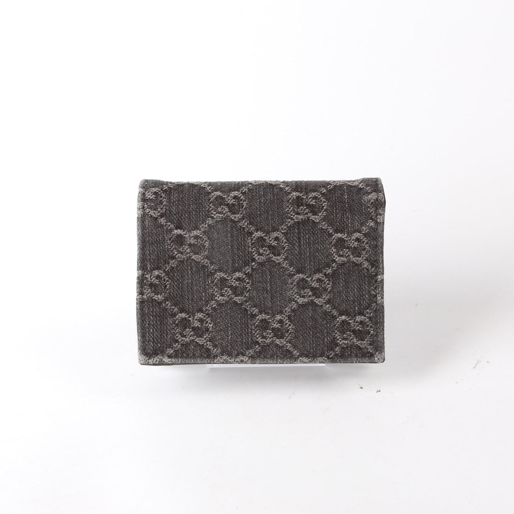 Gucci 658610 GG Supreme Marmont Card Case Black