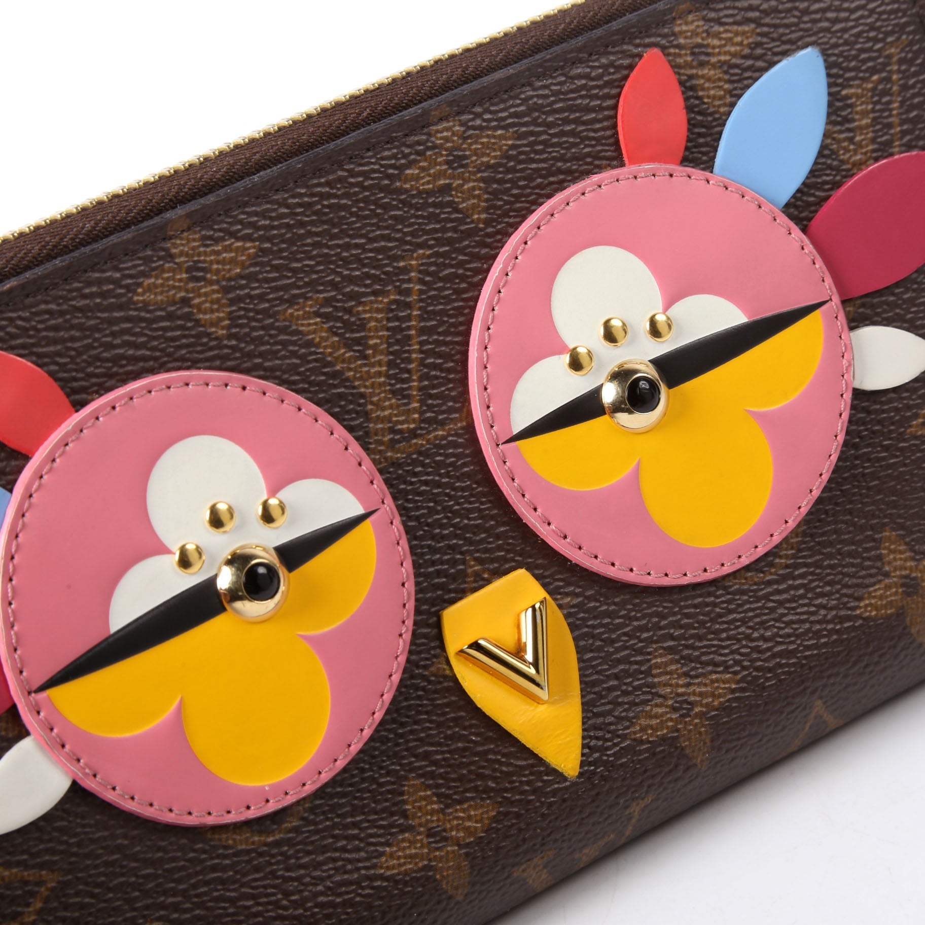 Zippy Wallet Lovely Birds Monogram