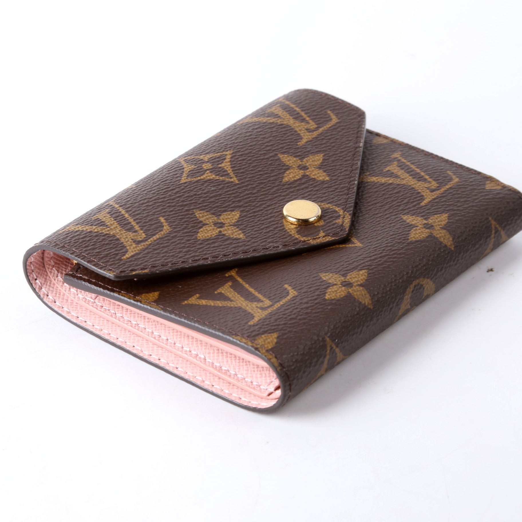 Victorine Wallet Monogram Pink