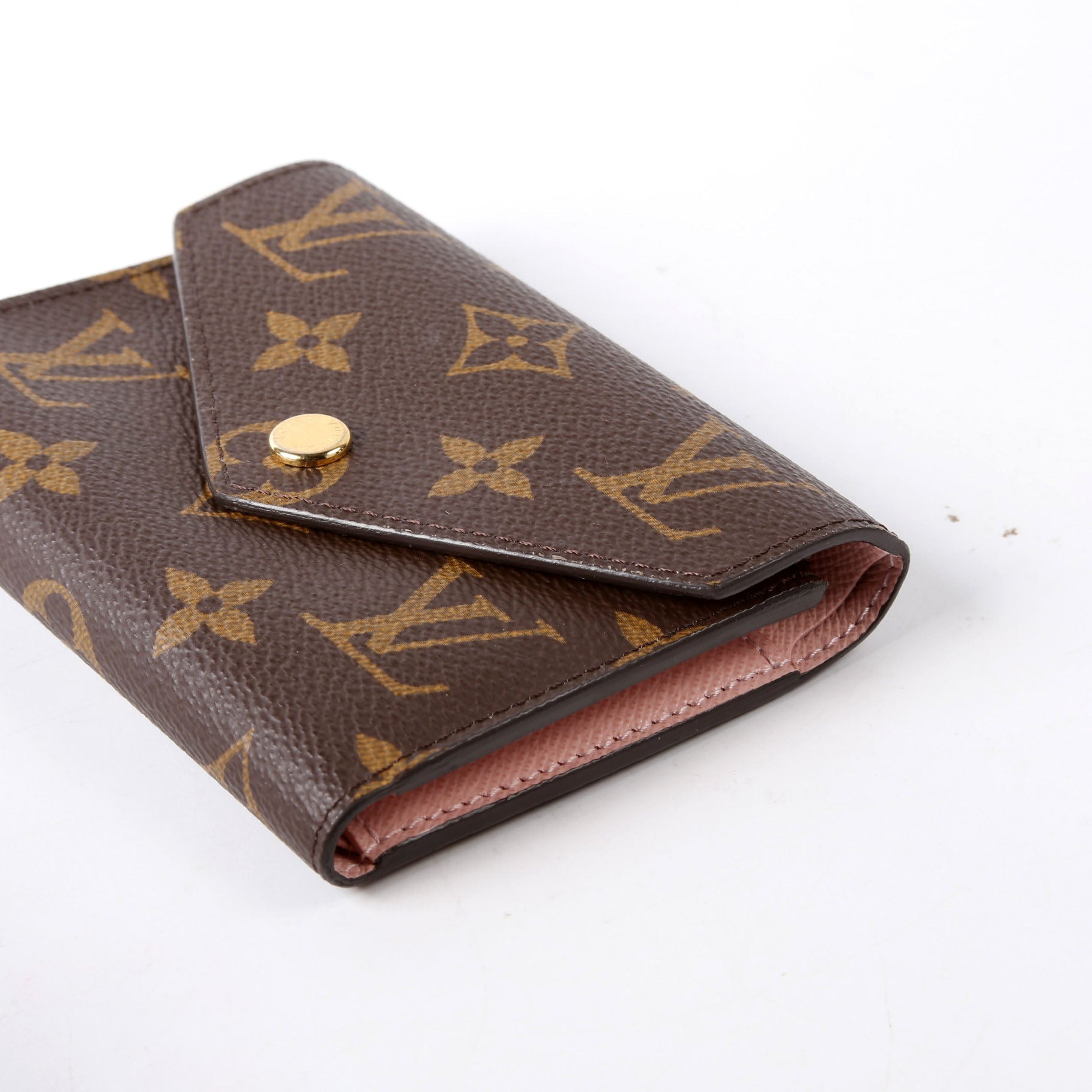 Victorine Wallet Monogram Pink