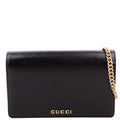 Gucci 772643 Scipt Logo Chain Wallet