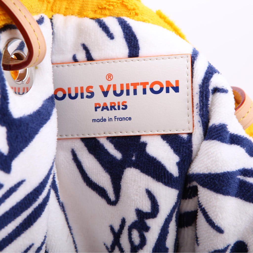 LVacation Tote Terry Cloth Monogram Yellow