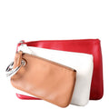 8BS001 Triplette Clutch Leather Multicolor