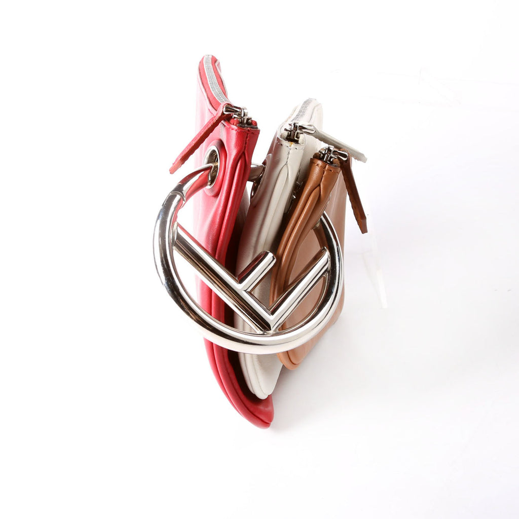 8BS001 Triplette Clutch Leather Multicolor