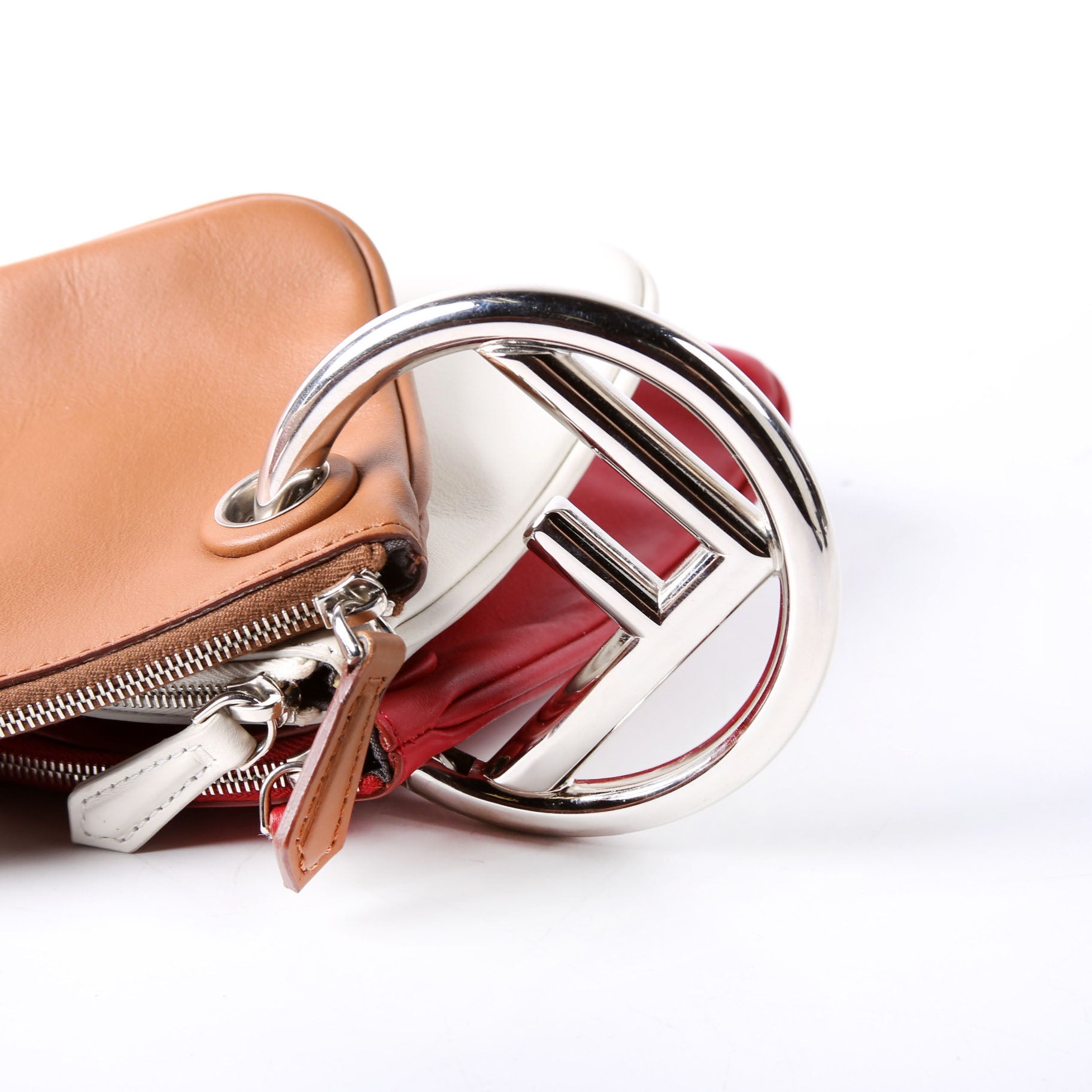 8BS001 Triplette Clutch Leather Multicolor