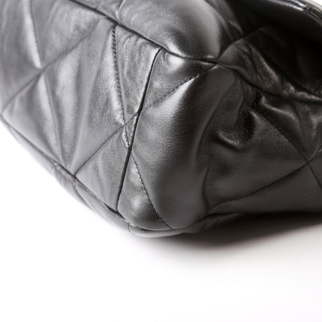 Quilted Goatskin 19 Large Flap 31M Black