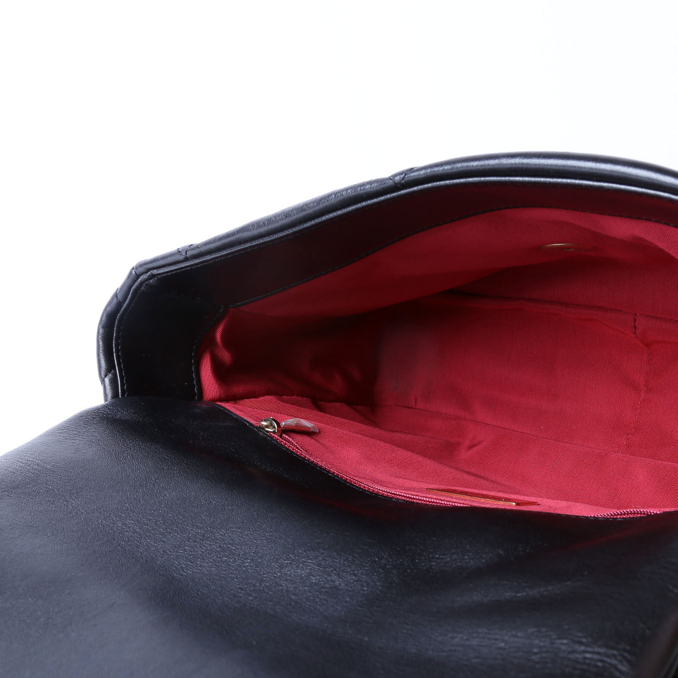 Quilted Goatskin 19 Large Flap 31M Black