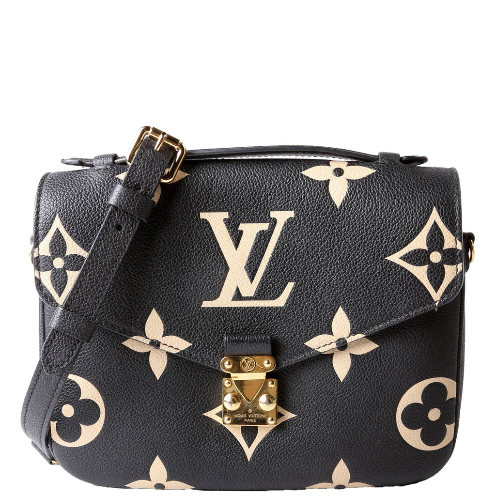 Pochette Metis Empreinte Bicolor Black/Beige