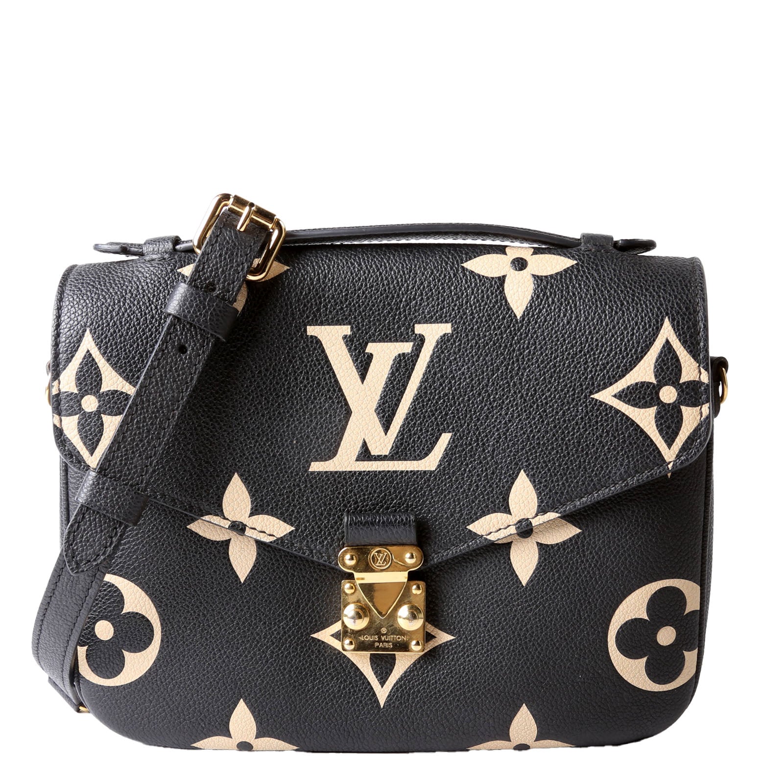 Pochette Metis Empreinte Bicolor Black/Beige