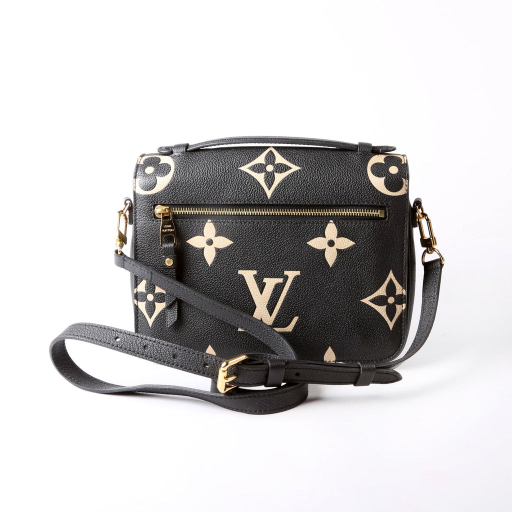 Pochette Metis Empreinte Bicolor Black/Beige