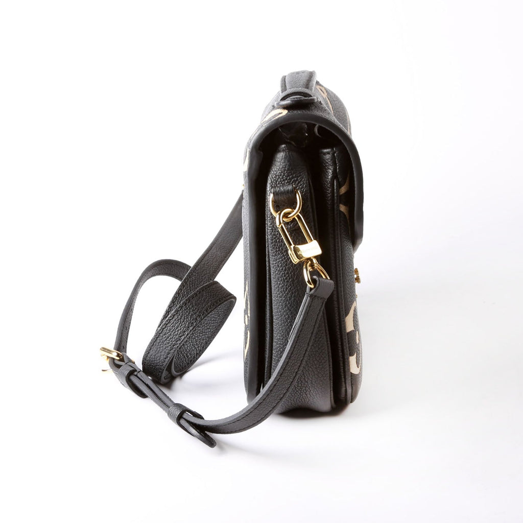 Pochette Metis Empreinte Bicolor Black/Beige