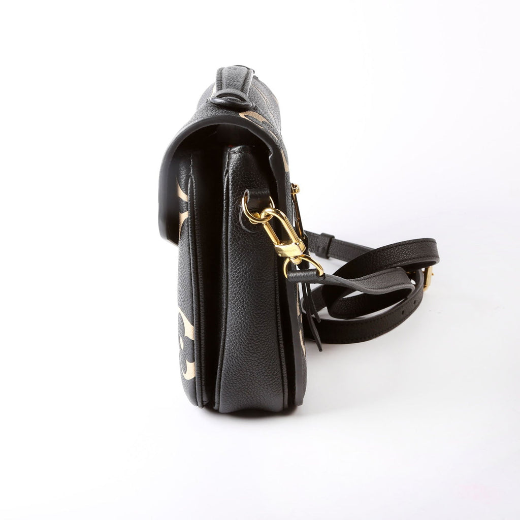 Pochette Metis Empreinte Bicolor Black/Beige