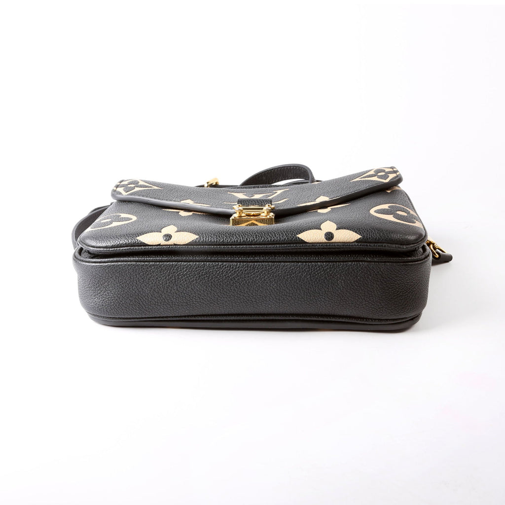Pochette Metis Empreinte Bicolor Black/Beige