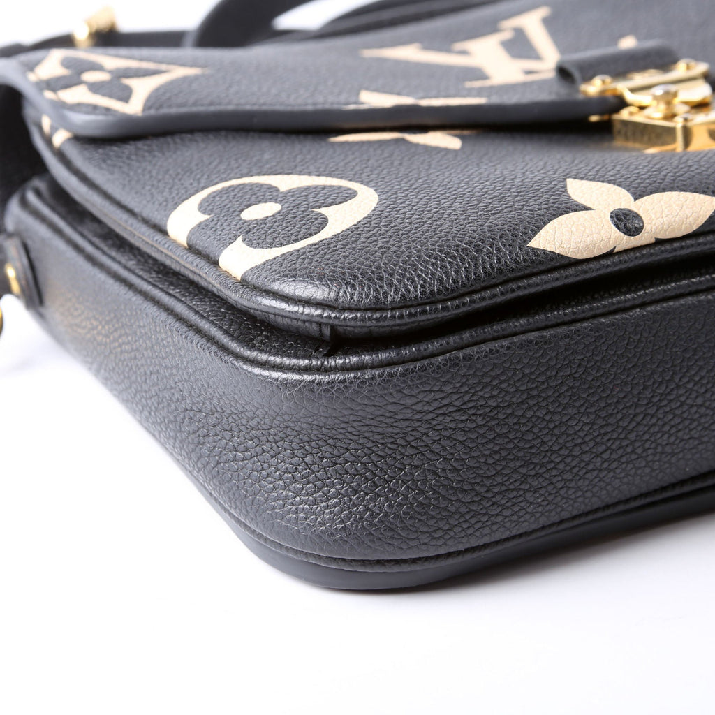 Pochette Metis Empreinte Bicolor Black/Beige