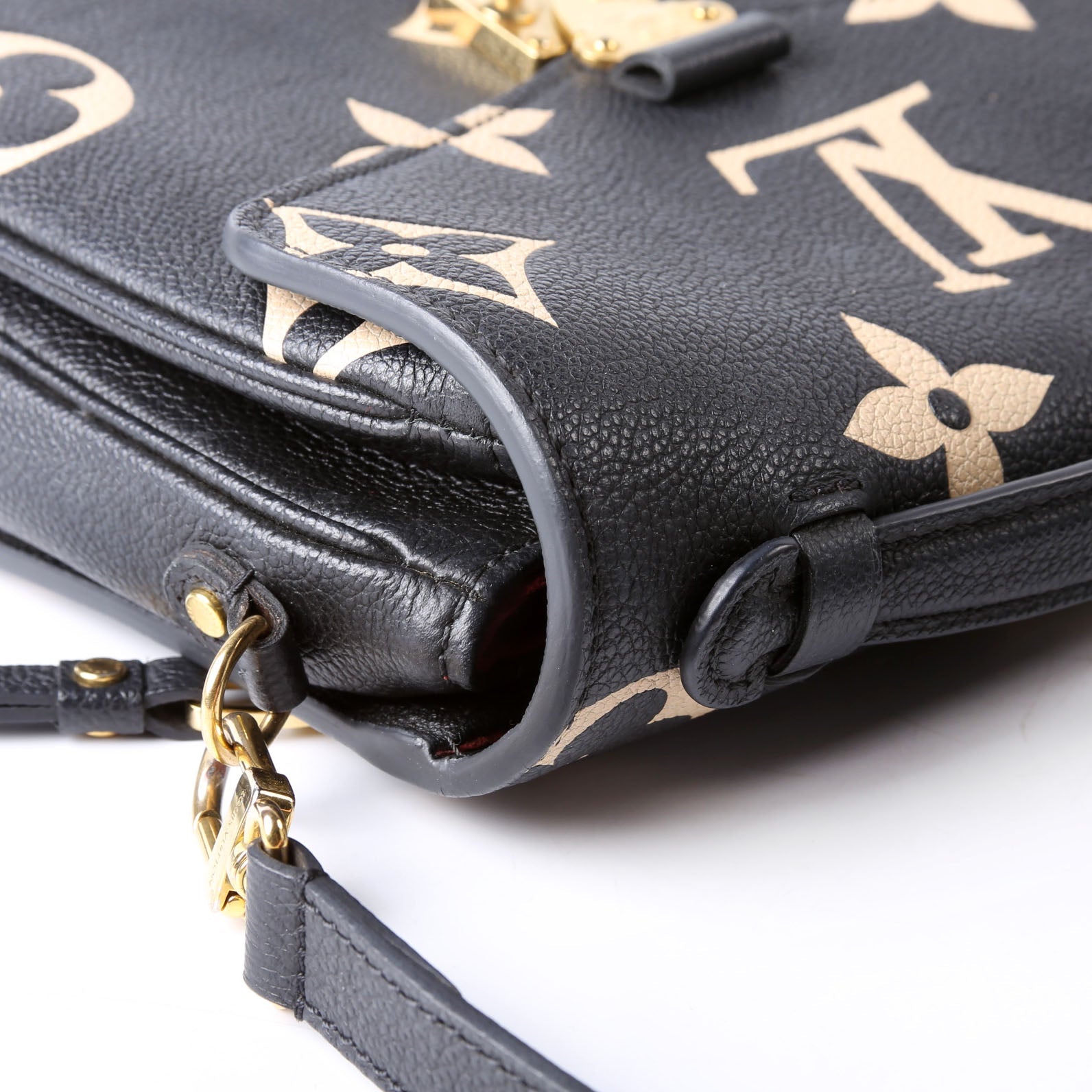 Pochette Metis Empreinte Bicolor Black/Beige