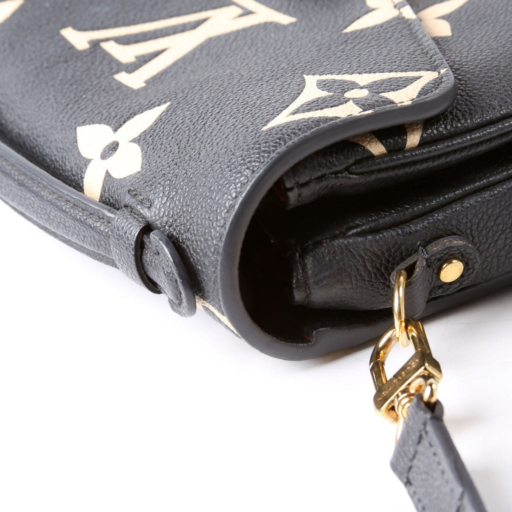 Pochette Metis Empreinte Bicolor Black/Beige