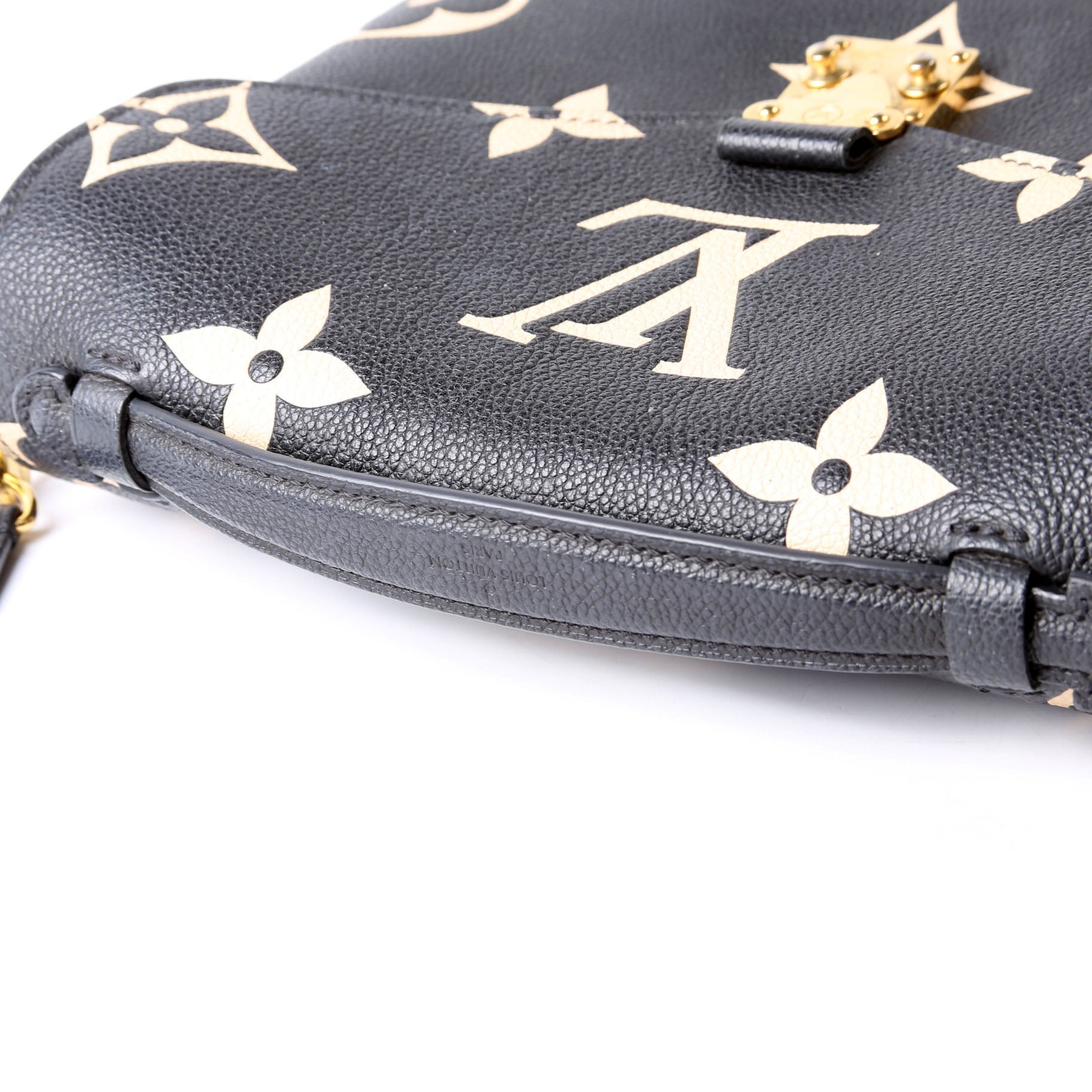 Pochette Metis Empreinte Bicolor Black/Beige