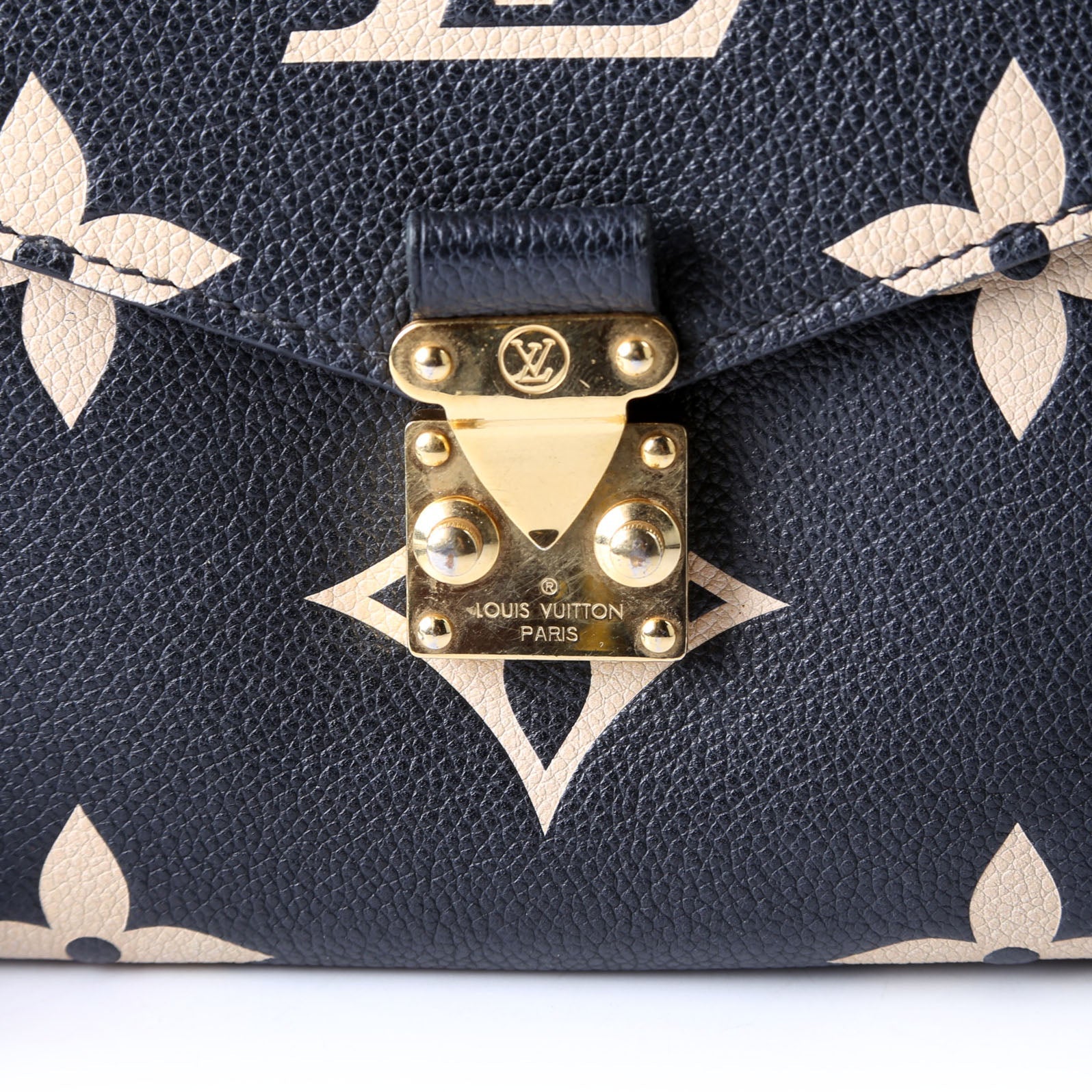Pochette Metis Empreinte Bicolor Black/Beige