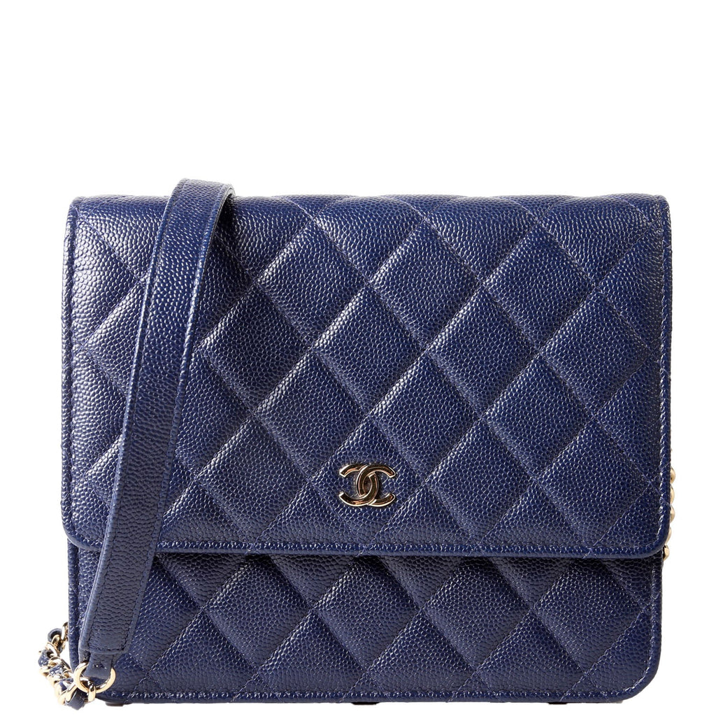 WOC Classic Quilted Square Caviar 24M Blue