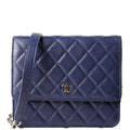 WOC Classic Quilted Square Caviar 24M Blue