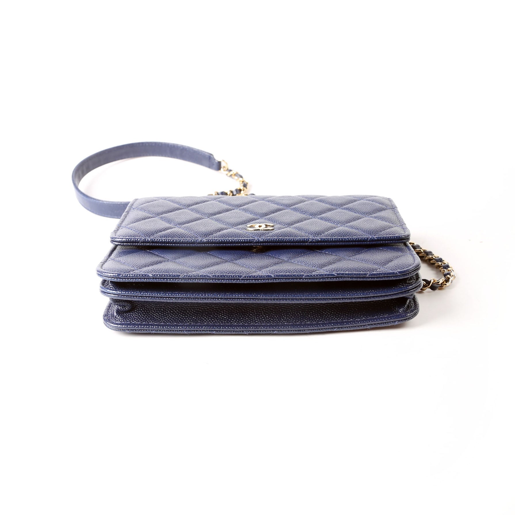 WOC Classic Quilted Square Caviar 24M Blue