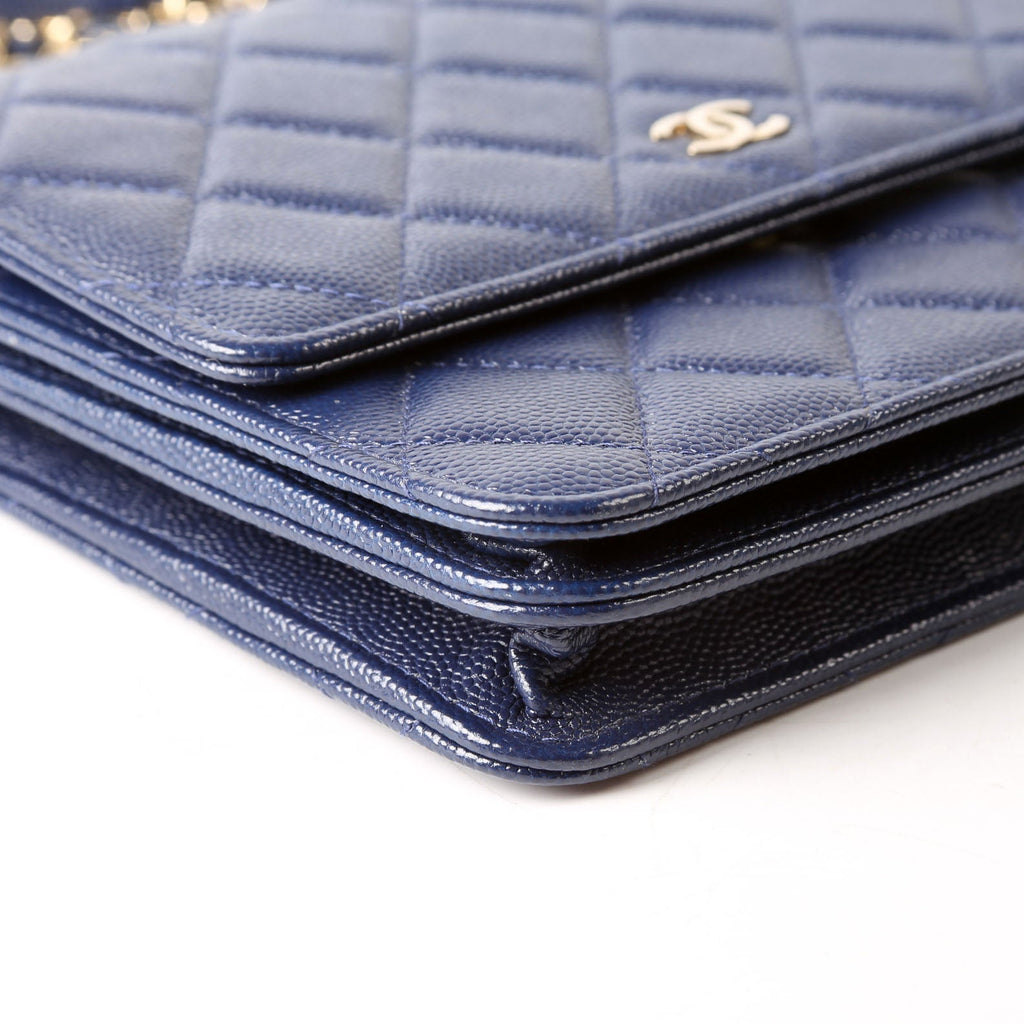 WOC Classic Quilted Square Caviar 24M Blue