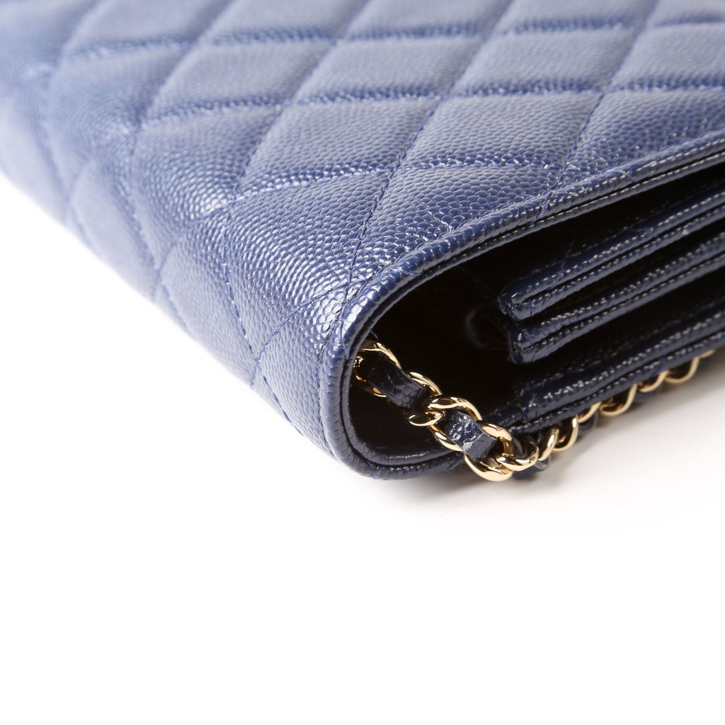 WOC Classic Quilted Square Caviar 24M Blue