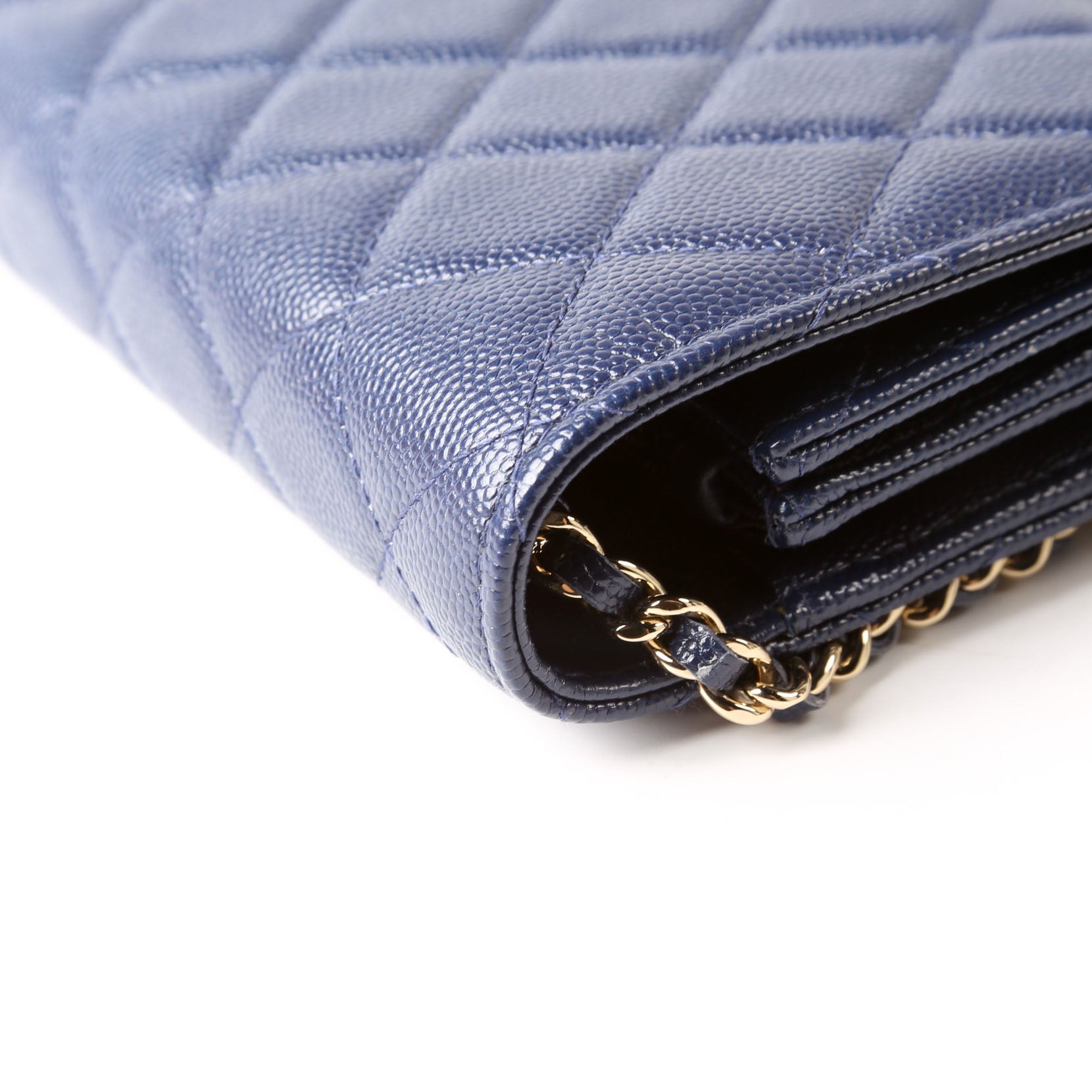 WOC Classic Quilted Square Caviar 24M Blue