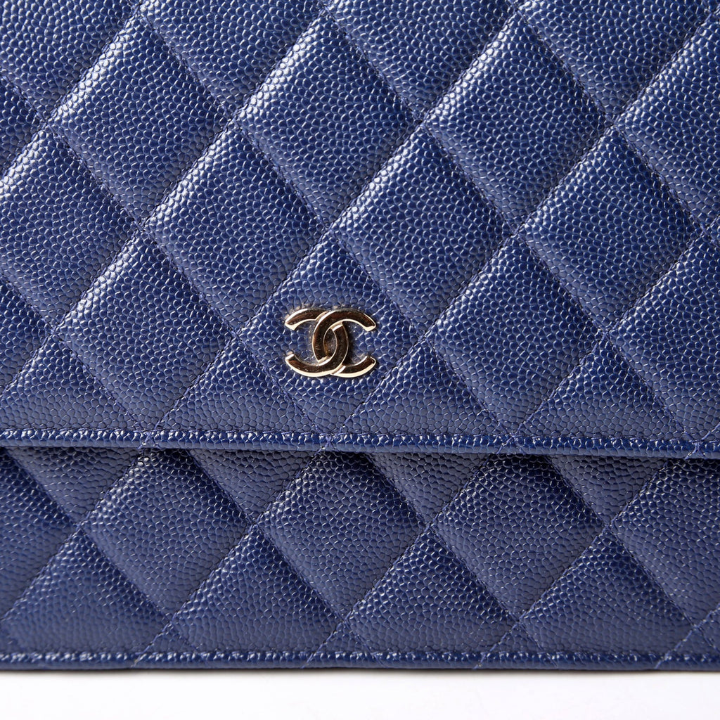 WOC Classic Quilted Square Caviar 24M Blue