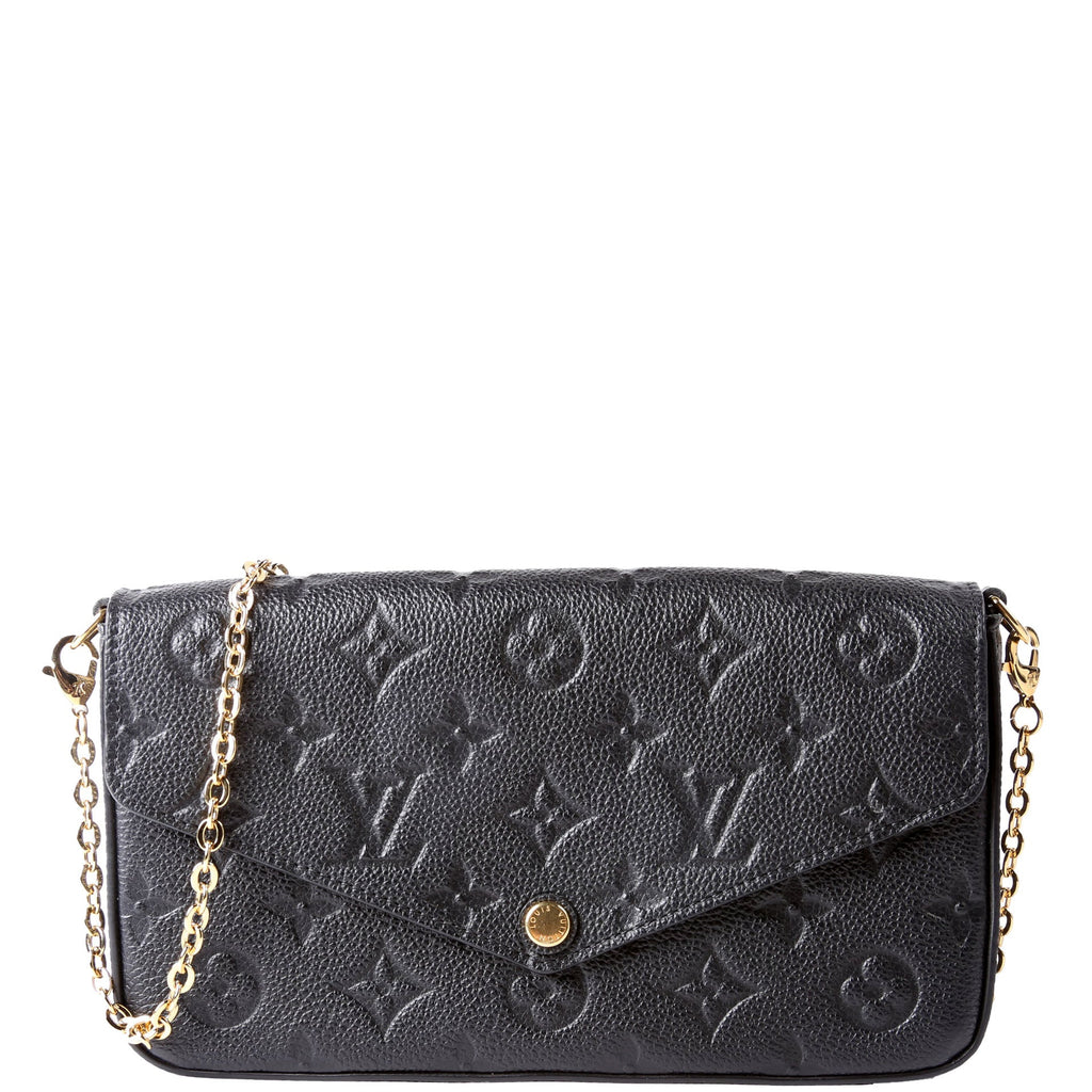 Pochette Felicie Empreinte Black