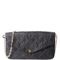 Pochette Felicie Empreinte Black