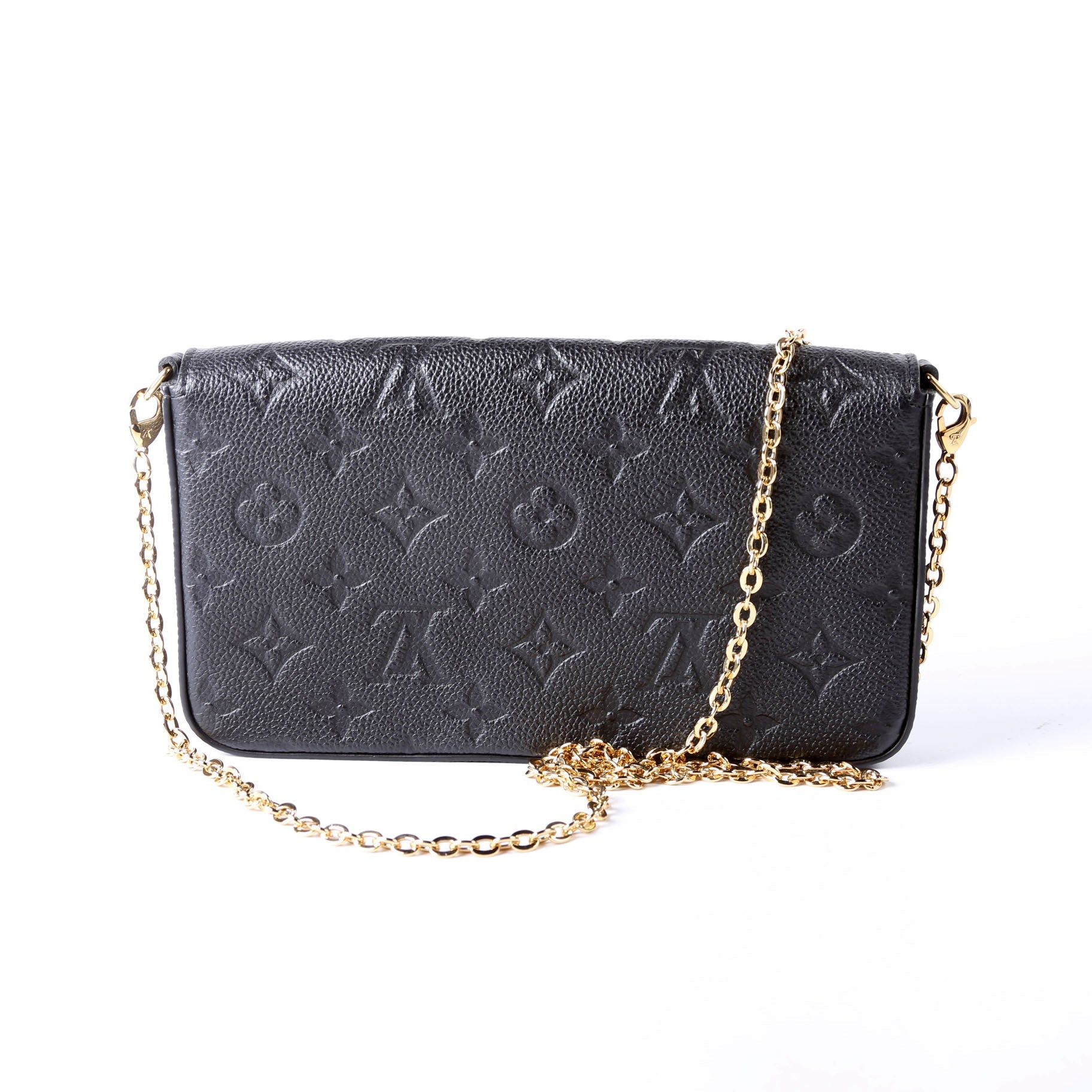 Pochette Felicie Empreinte Black