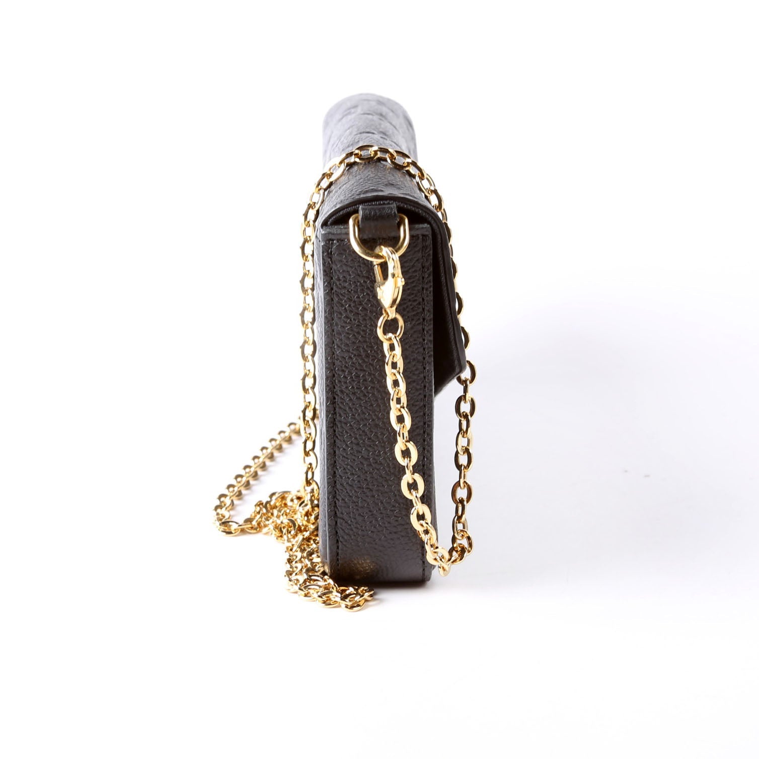 Pochette Felicie Empreinte Black