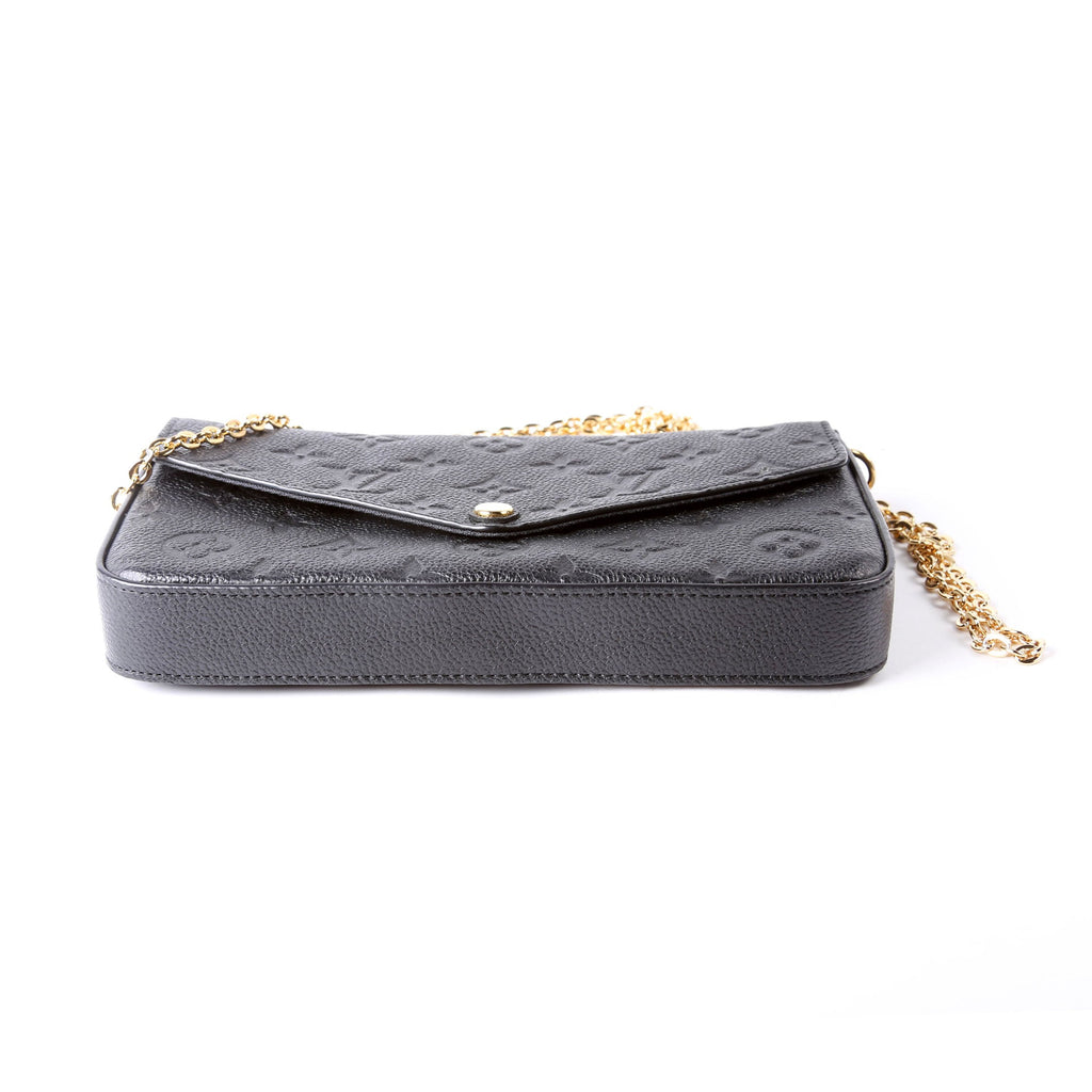 Pochette Felicie Empreinte Black