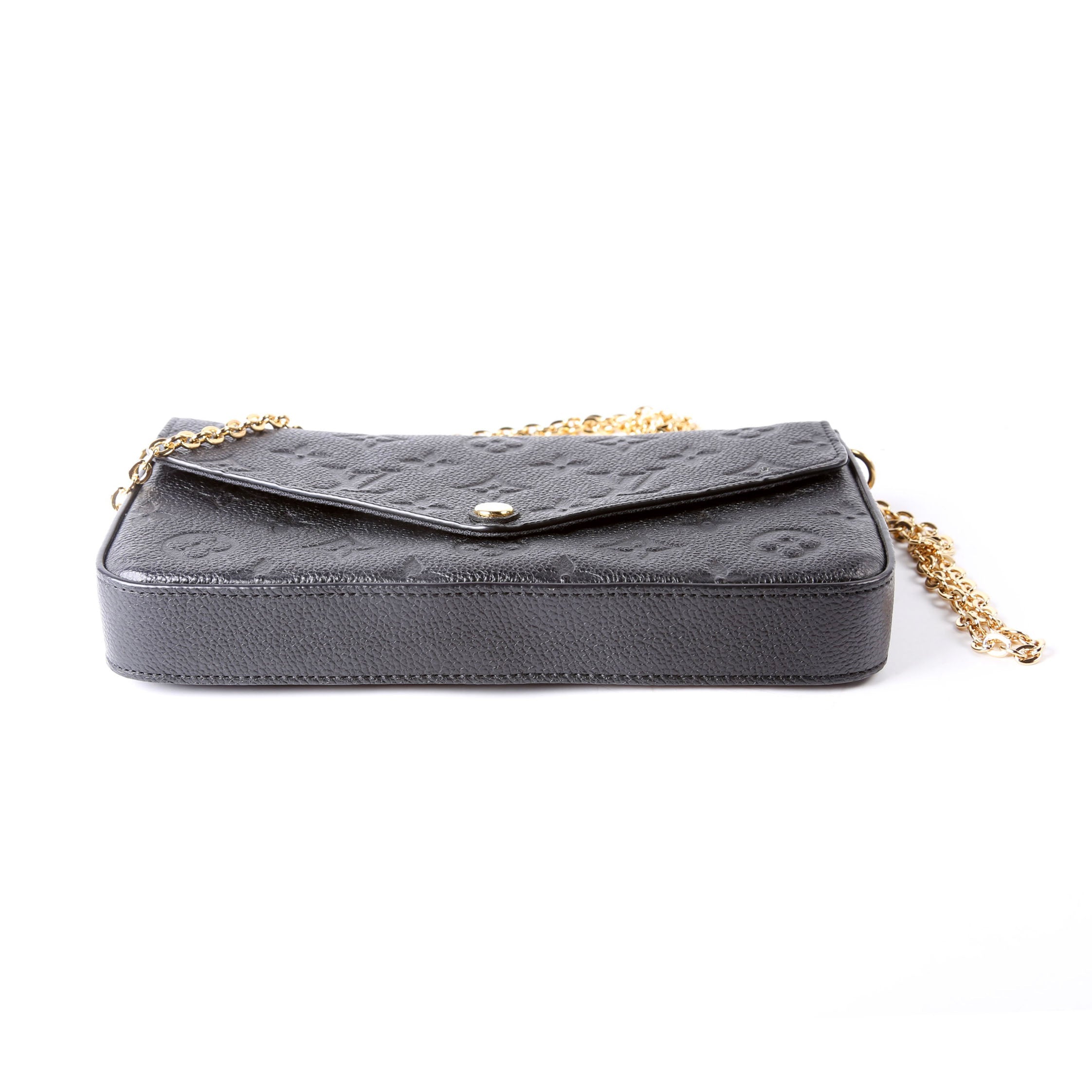 Pochette Felicie Empreinte Black