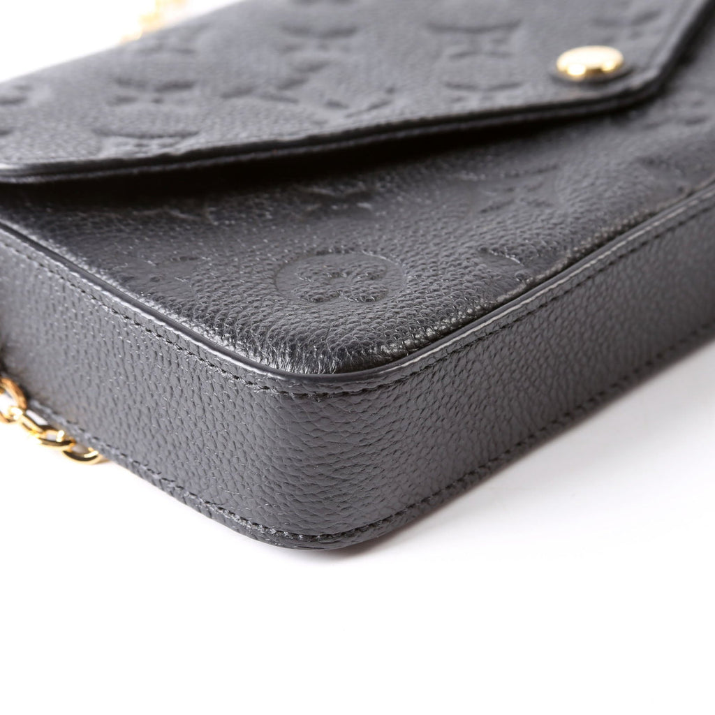 Pochette Felicie Empreinte Black