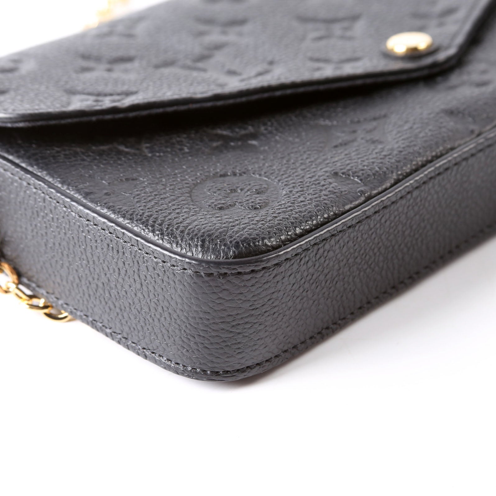 Pochette Felicie Empreinte Black