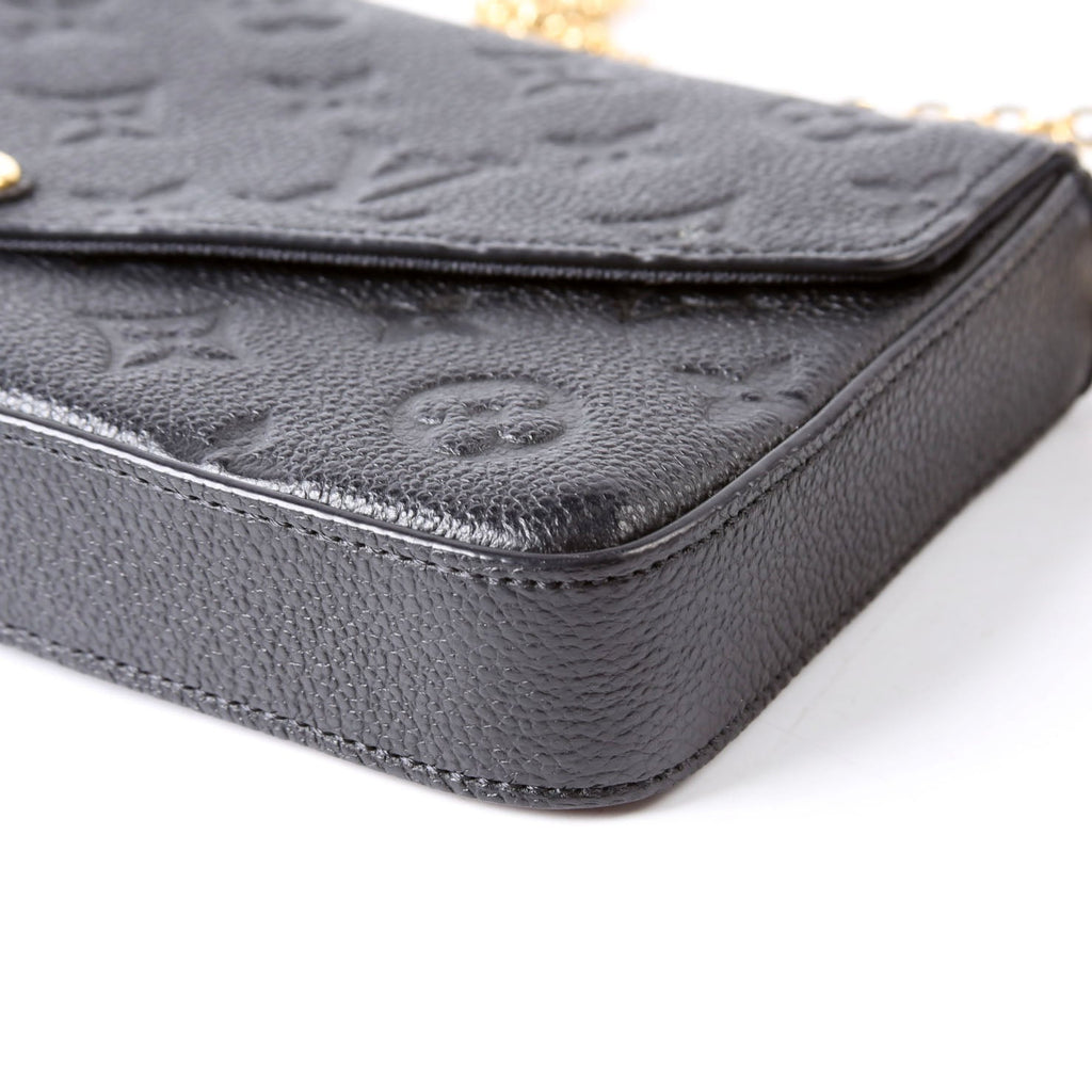 Pochette Felicie Empreinte Black