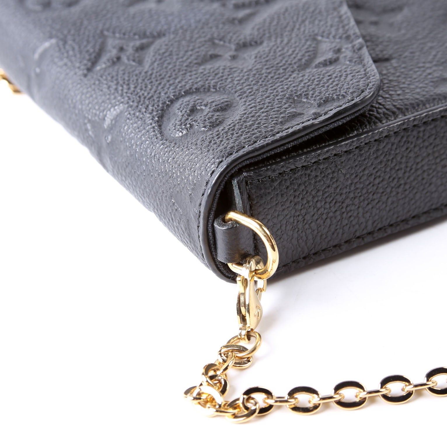 Pochette Felicie Empreinte Black