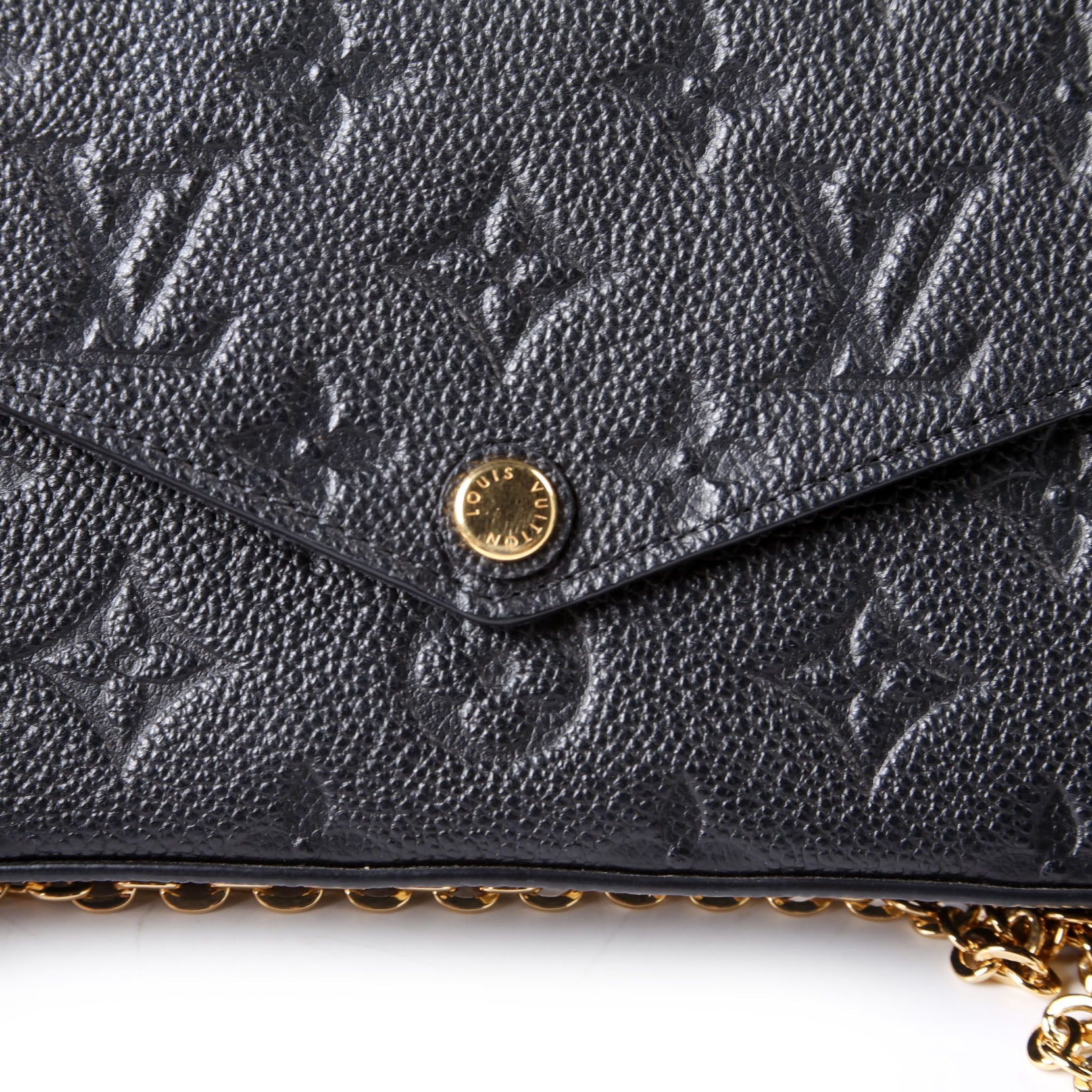 Pochette Felicie Empreinte Black