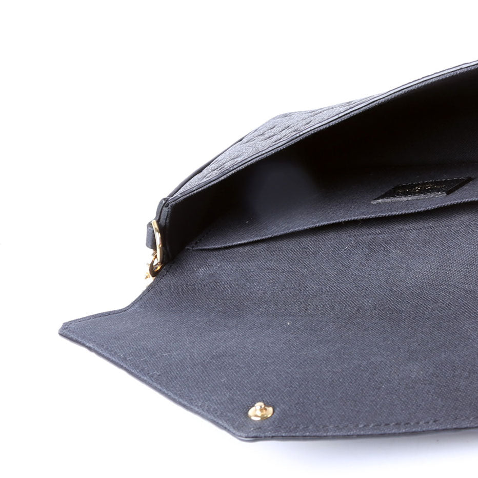 Pochette Felicie Empreinte Black