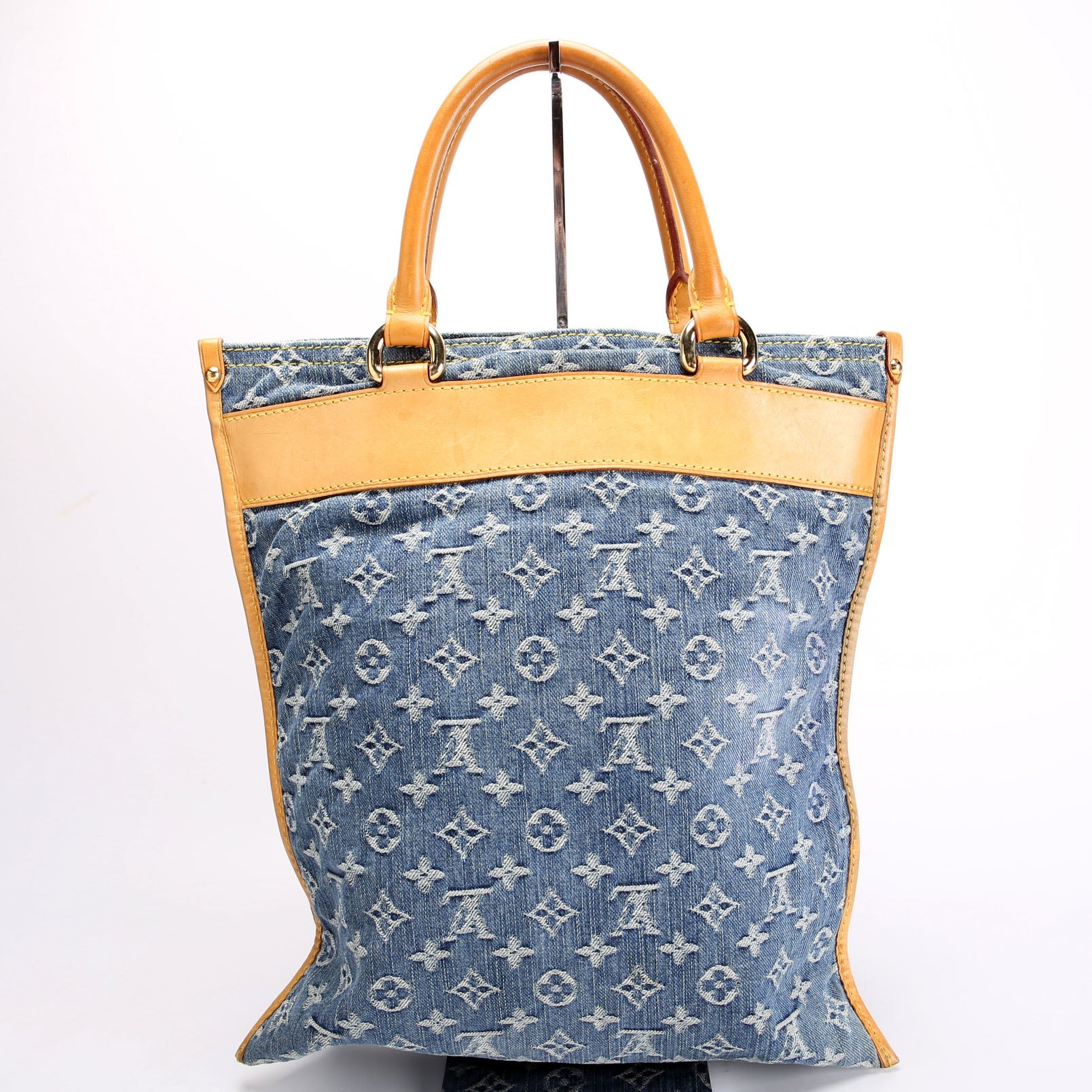 Denim Flat Shopper