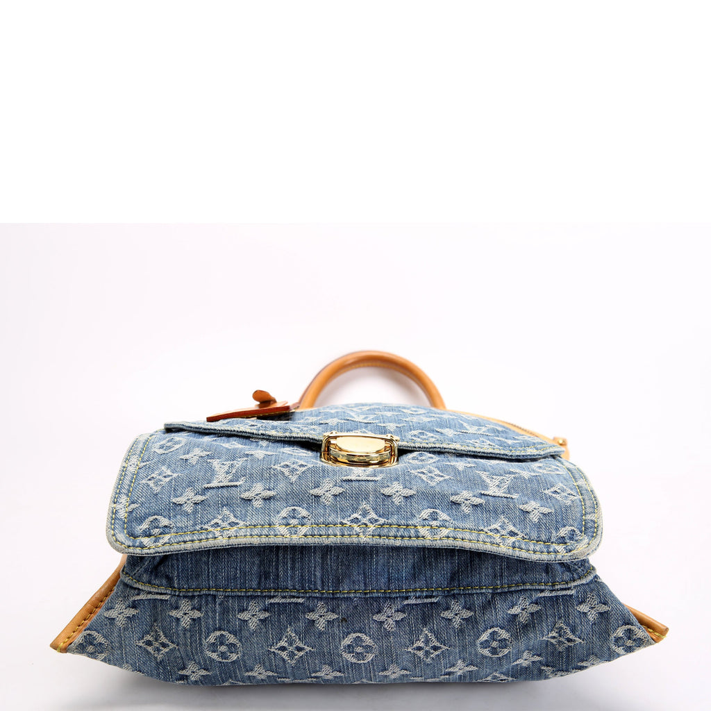 Denim Flat Shopper