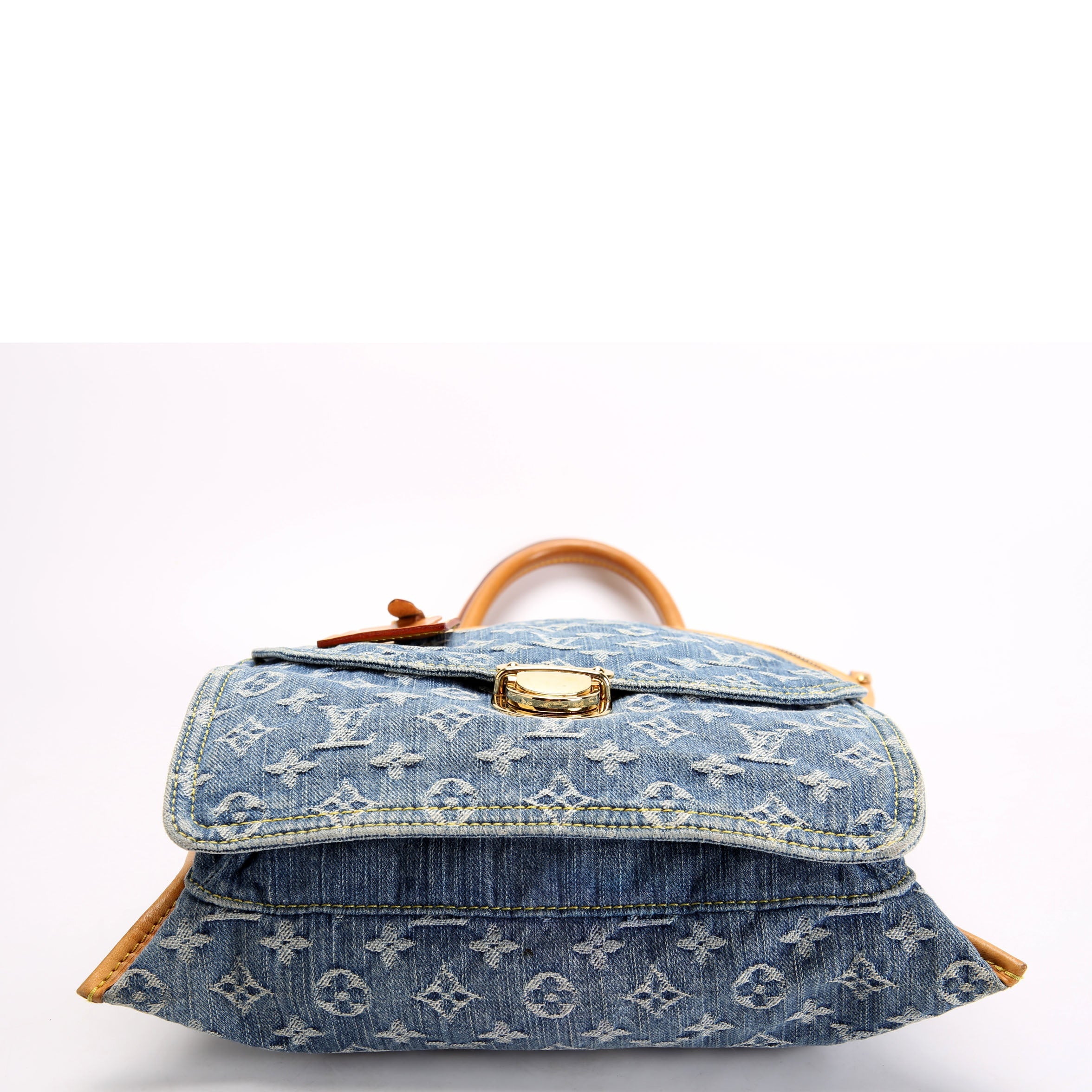 Denim Flat Shopper