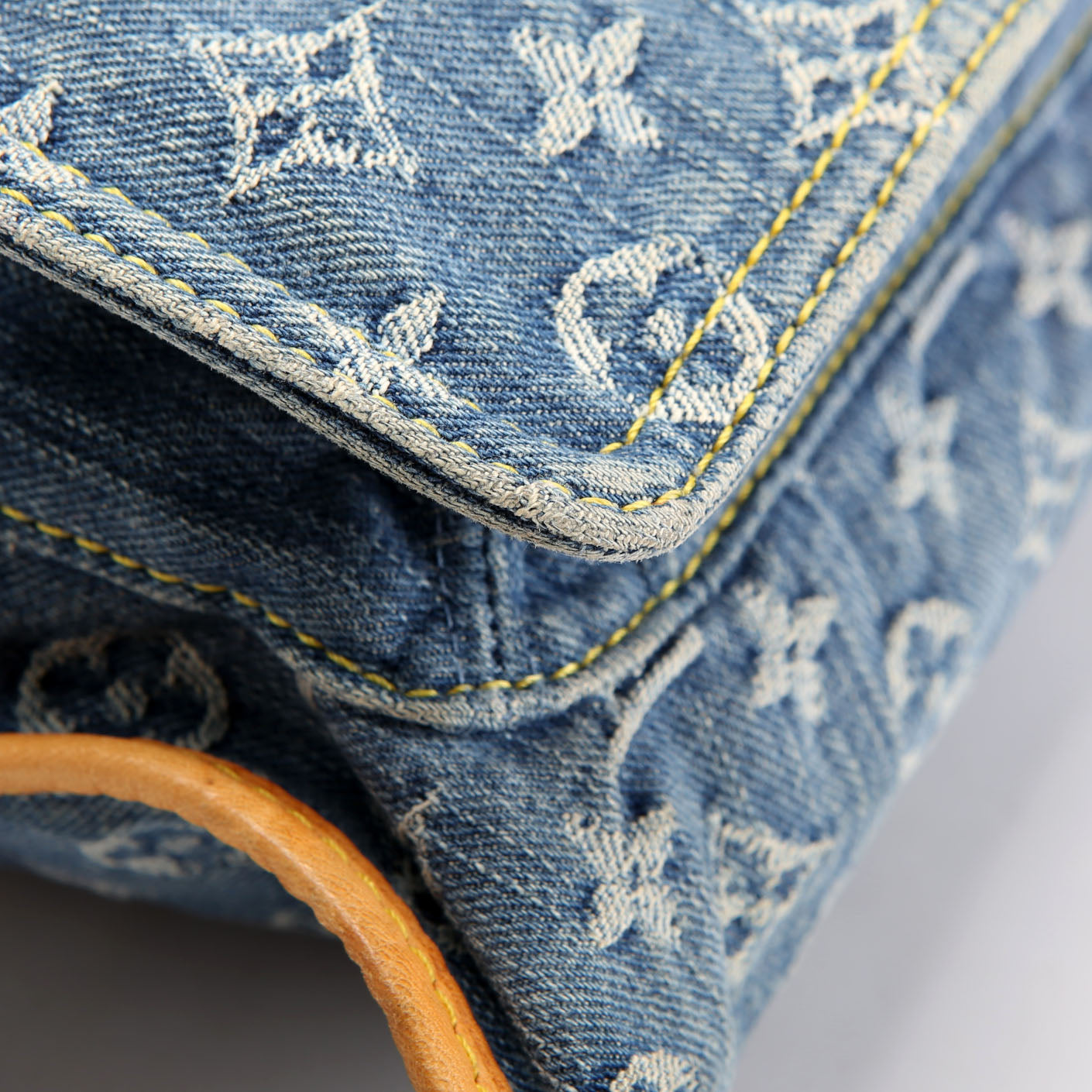 Denim Flat Shopper