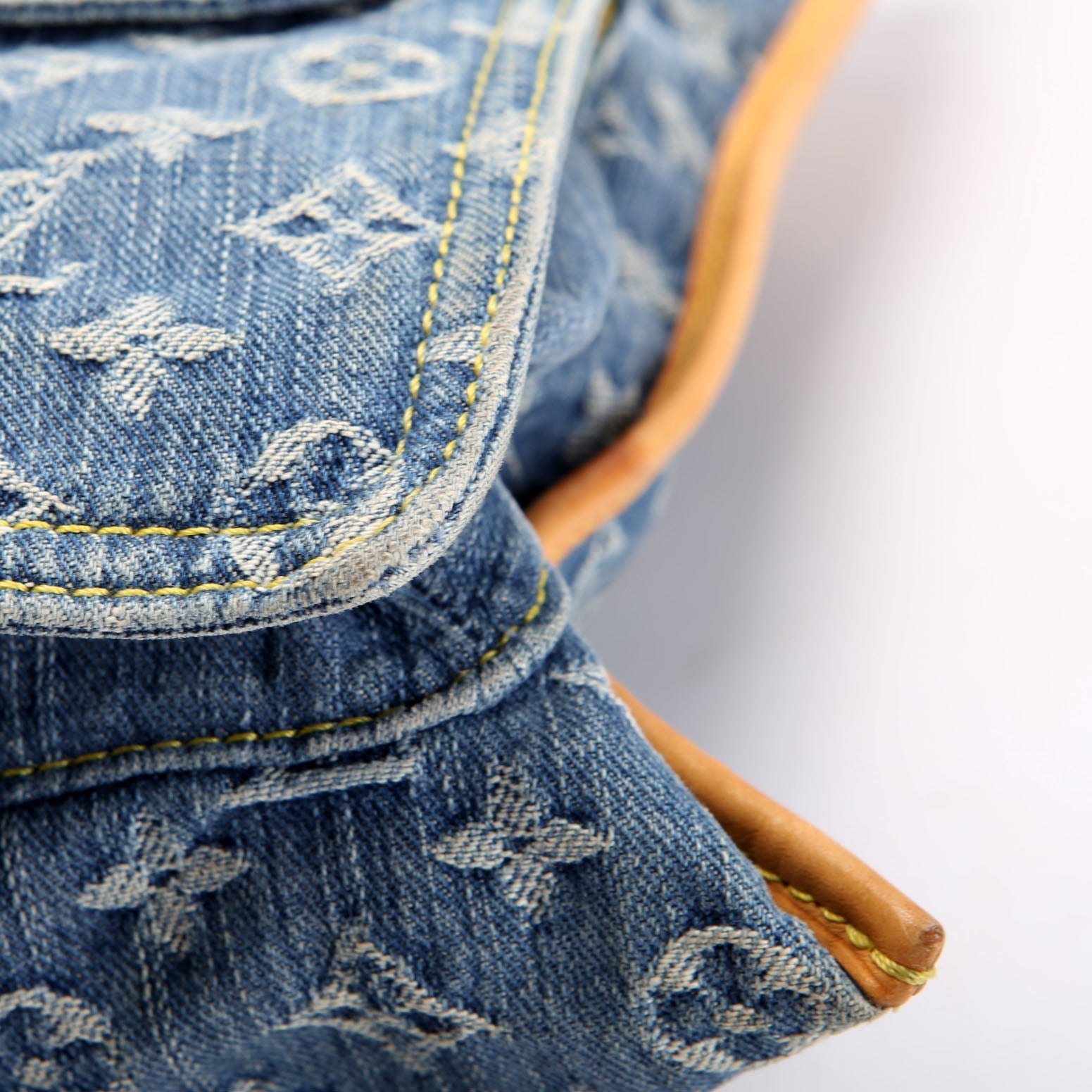 Denim Flat Shopper