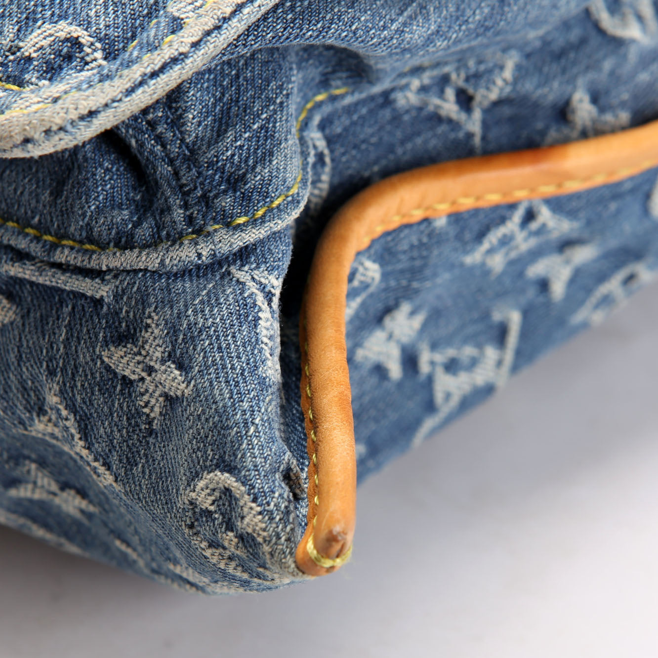 Denim Flat Shopper