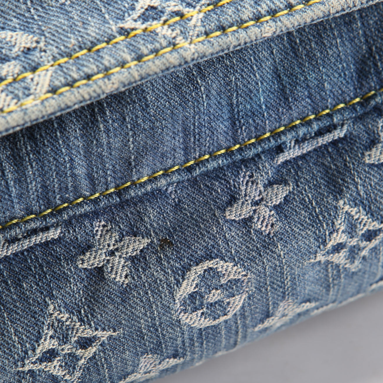 Denim Flat Shopper