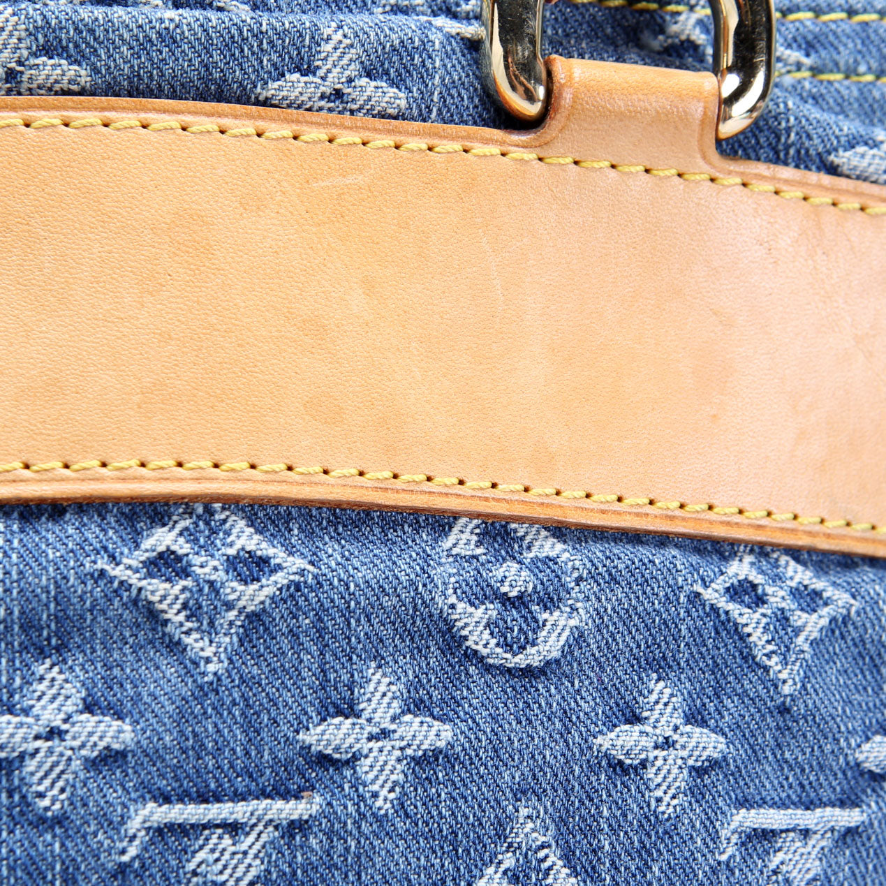 Denim Flat Shopper