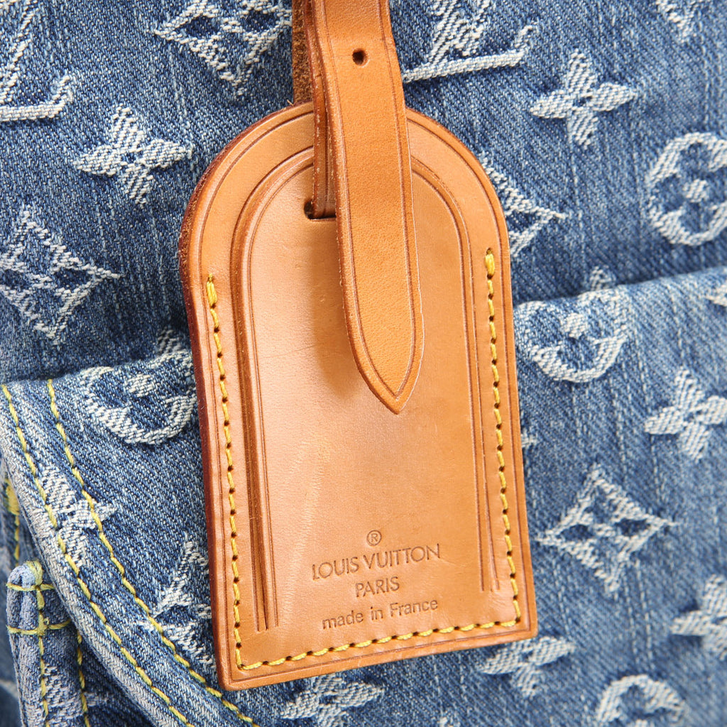 Denim Flat Shopper